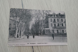 CPA 66  Pyrénées Orientales édition Fau émail Perpignan N°59 Avenue De La Gare - Perpignan