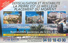 Publicités - Publicité Stim Batir - Bouygues Immobilier - Cannes - Mougins - Nice - Fréjus - Vence - Bon état - Advertising