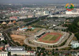Laos Vientiane Aerial View Stadium New Postcard Stadion AK - Laos