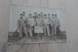 Carte Photo Militaire Militaria Ecole Normale De Tir Menuiserie 1902/1903 - Personnages