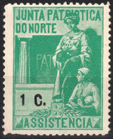 1910's PORTUGAL - JUNTA PATRIÓTICA DO NORTE Revenue Tax Stamp - Charity LABEL CINDERELLA VIGNETTE - Other & Unclassified