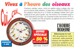 Publicités - Publicité Le Catalogue De L'homme Moderne - Vivez à L'heure Des Oiseaux - Pendules - Pendule - Bon état - Advertising