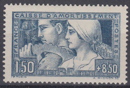 FRANCE : CAISSE D'AMORTISSEMENT LE TRAVAIL N° 252 TYPE I NEUF * GOMME TRACE DE CHARNIERE - Unused Stamps