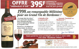Publicités - Publicité Vignobles Lalande Moreau - Alcool - Vins - Château De Garguille - 1998 - St - Saint Emilion - Publicités