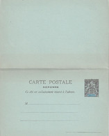 NOUVELLE-CALEDONIE    ENTIER POSTAL/GANZSACHE/POSTAL STATIONARY  CARTE AVEC REPONSE - Interi Postali