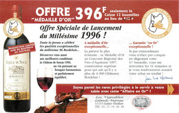 Publicités - Publicité Vignobles Lalande Moreau - Alcool - Vins - Château De Sescas - 1996 - St - Saint Emilion - Advertising