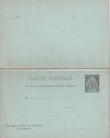 NOUVELLE CALEDONIE    ENTIER POSTAL/GANZSACHE/POSTAL STATIONARY  CARTE AVEC REPONSE - Postal Stationery