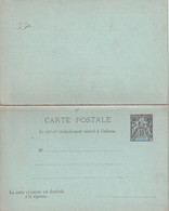 NOUVELLE CALEDONIE    ENTIER POSTAL/GANZSACHE/POSTAL STATIONARY  CARTE AVEC REPONSE - Entiers Postaux