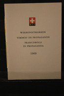 Schweiz 1960, Werbepostmarken, Sammelbüchlein Nr. 25, ESST - Sonstige & Ohne Zuordnung