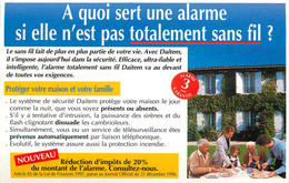 Publicités - Publicité Daitem - Alarme - Protection Contre Le Vol - Bon état - Advertising