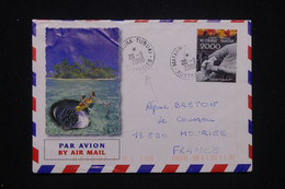 POLYNÉSIE - Enveloppe Touristique De Mataura Tubuai En 2000 Pour La France - L 97938 - Lettres & Documents