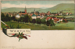 Gruss Aus Worth  Litho Color Levy   Pioneer Card - Woerth