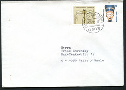 Bund PU281 A1/001 Gebraucht Rothenburg O.d.T Nach Halle 1992 Kat. 5,00 € - Private Covers - Used