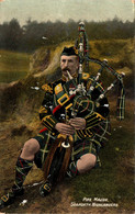 Armée Britannique. Seaforth Highlanders, Pipe Major - Guerre 1914-18