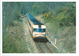 42 - Près De NOIRETABLE  - LE RAIL USSELLOIS - Carte Moderne De TRAIN -  - (photo Gibiat) - N. 1509 - Noiretable
