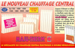 Publicités - Publicité Maju-Therm - Chauffage Central - Radiateur - Radiateurs - St - Saint Etienne - Bon état - Advertising