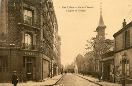 Les Lilas * La Rue De L'avenir * Vue Sur La Poste Et L'église - Les Lilas