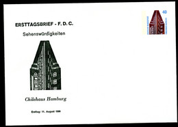 Bund PU284 D1/001 CHILE-HAUS HAMBURG 1988  Kat. 5,00 € - Private Covers - Mint