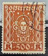 AUSTRIA 1922/24 - Canceled - ANK 403 I - 500K - Gebruikt