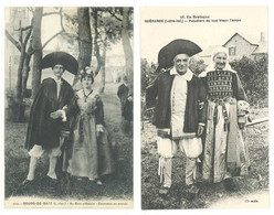 2 Cpa Bourg De Batz / Guérande - Paludiers / Costumes De Mariés   ( S. 5354 ) - Batz-sur-Mer (Bourg De B.)