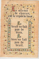 PHILOSOPHIE 7 : Roussel Graveur A Rouen N° L 2 : Le Silence De Chacun Est Le Repos De Tous   .................. - Philosophie & Pensées