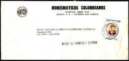 Colombia 1976 YT.A592 Bogota To La Paz. BAD ROAD TO GUATEMALA. Rare. Bogotá A La Paz. MAL ENCAMINADA A GUATEMALA. Raro. - Colombia
