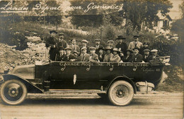 Lourdes * Carte Photo * Le Départ Pour Gavarnie * Autobus Autocar Bus Car Garage Morderne M PIERROUTOU - Lourdes