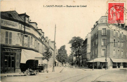St Maur Des Fossés * Le Boulevard De Créteil * Café Bar * Moto Ancienne - Saint Maur Des Fosses