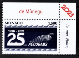 MONACO 2021 - 25E ANNIVERSAIRE DE L'ACCOBAMS - Y.T. N° 3284 /  NEUF ** - Ongebruikt