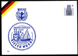 MARINE KUTTERREGATTA KIELER WOCHE Bund PU285 C2/002 1988 Kat. 5,00 € - Private Covers - Mint