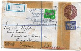 Ireland , Eire ,   1977 , Stationery 33 ,  Registration Label Leifear , Ivan Maxwell Label , Customs Label - Postal Stationery