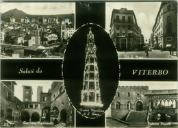 VITERBO - SALUTI / VEDUTINE - EDIZIONE FOTOGRAFICA - SPEDITA 1961 (7280) - Busto Arsizio