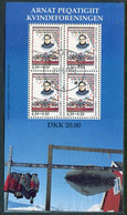 GREENLAND 1998 Women's Association Block Used.  Michel Block 15 - Blocks & Kleinbögen