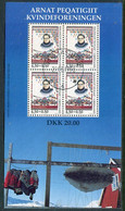 GREENLAND 1998 Women's Association Block Used.  Michel Block 15 - Used Stamps