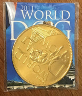 92 ROISY 2011 WORLD DOG SHOW AB 2011 AVEC ENCART MÉDAILLE ARTHUS BERTRAND JETON TOURISTIQUE MEDALS TOKENS COINS - 2011