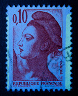 1982 Liberté De Gandon N°2179 - Variété 2 Bandes Phosphore Au Lieu D'une - Used Stamps