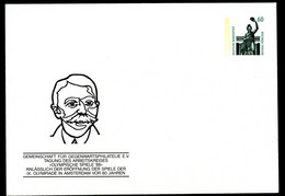 Bund PU286 C1/002 PIERRE DE COUBERTIN Leverkusen 1988 - Privé Briefomslagen - Ongebruikt