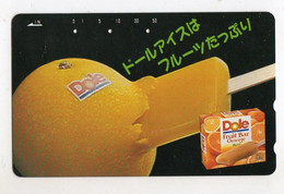JAPON TELECARTE DOLE GLACE FRUIT - Alimentation