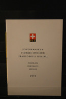 Schweiz 1972, PTT- Sammelheft  Nr. 114, Portraits, ESST - Sonstige & Ohne Zuordnung