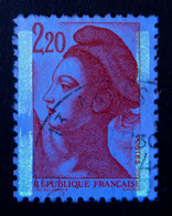 1985 Liberté De Gandon N°2376 (type I) Rare Variété Phosphore Interrompues !!! - Used Stamps