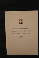 Schweiz 1974, PTT- Sammelheft  Nr. 125, Sonderpostmarken I, ESST - Sonstige & Ohne Zuordnung