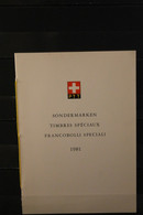 Schweiz 1981,  PTT- Sammelheft  Nr. 184, Sondermarken, ESST - Autres & Non Classés