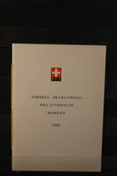 Schweiz 1981,  PTT- Sammelheft  Nr. 185, Pro Juventute, ESST - Sonstige & Ohne Zuordnung