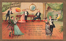 325293-Halloween, Gottschalk No 2171-7, Man Playing Piano For Couples Dancing - Halloween