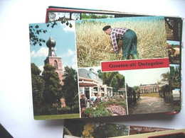 Nederland Holland Pays Bas Dwingeloo Met Terras En Boer In Het Graan - Dwingeloo