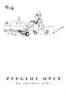 Sport:   Golf            Open De France 1991 Peugeot   N° VI   (voir Scan) - Golf