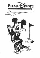 Sport:   Golf             Mickey Euro Disney  Concorde   (voir Scan) - Golf