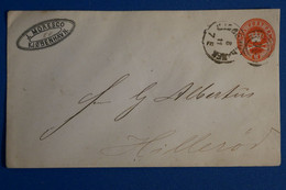 S18 DANEMARK  BELLE LETTRE RARE 1892 COPENHAGUE+ AFFRANCHISSEMENT INTERESSANT - Brieven En Documenten