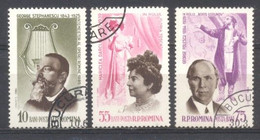 Rumania, 1964, Preobliterados,Y&T1959,1963,1964, Con Goma - Zonder Classificatie