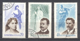 Rumania, 1964, Preobliterados,Y&T191960,1961,1962, Con Goma - Otros & Sin Clasificación